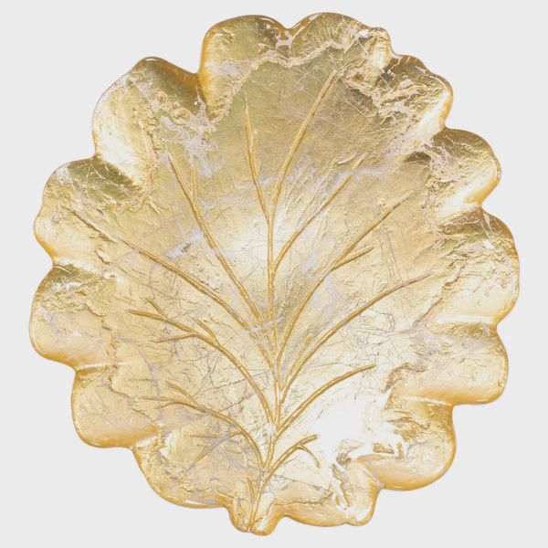 Moon Glass Leaf Platter