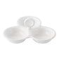 Berry &amp; Thread Triple Bowl Server - Whitewash