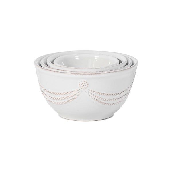 Berry &amp; Thread Nesting Prep Bowl Set/4pc - Whitewash