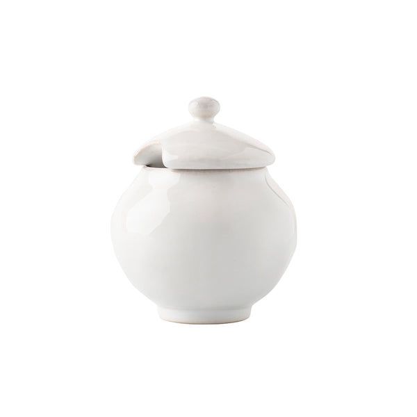Puro Sugar Bowl with Lid - Whitewash