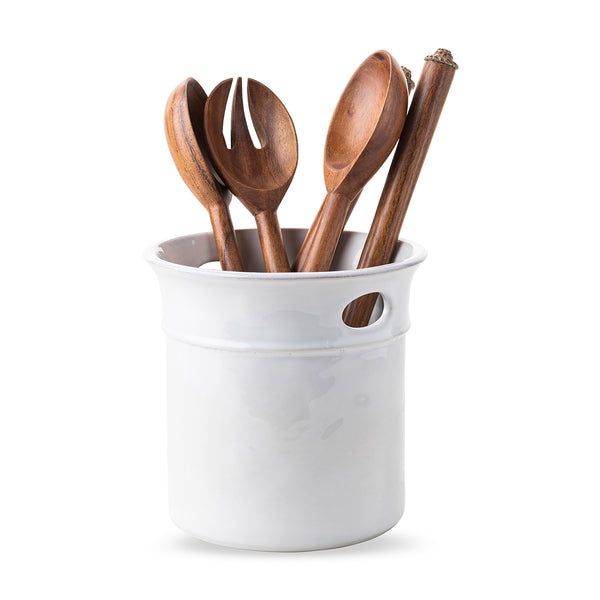 Puro Utensil Crock - Whitewash