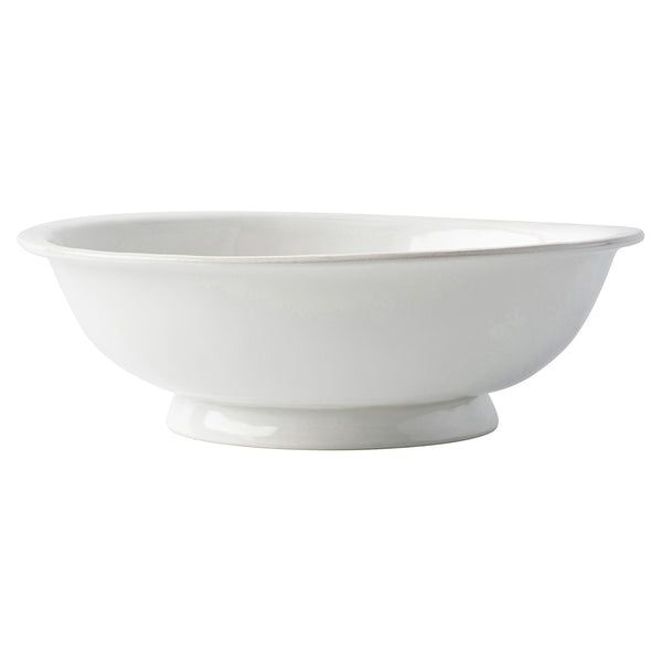 Puro Footed Fruit Bowl - Whitewash