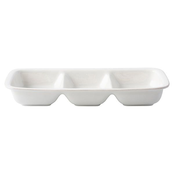 Puro 15” Triple Section Server - Whitewash