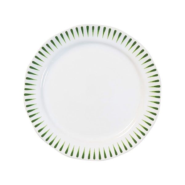 Sitio Stripe Dessert/Salad Plate - Basil