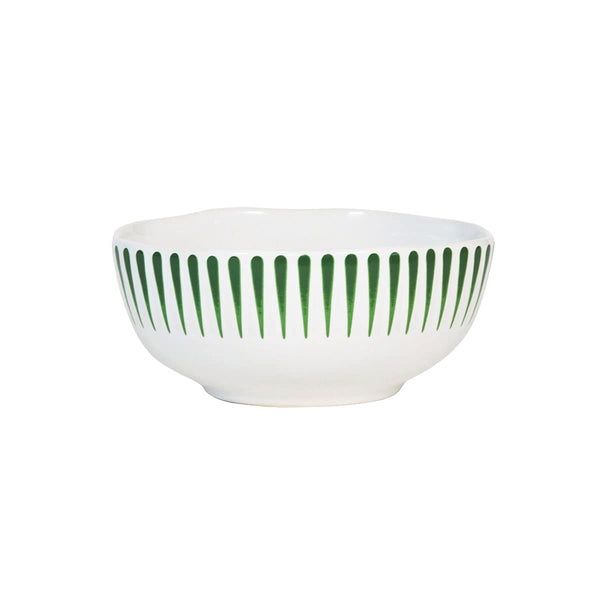 Sitio Stripe Cereal/Ice Cream Bowl - Basil