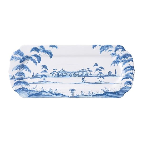 Country Estate 15” Hostess Tray - Delft Blue