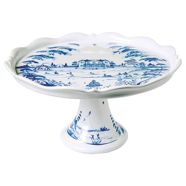 Country Estate Cake Stand - Delft Blue