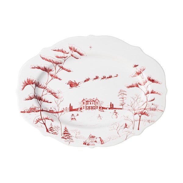 Country Estate Winter Frolic 15” Platter