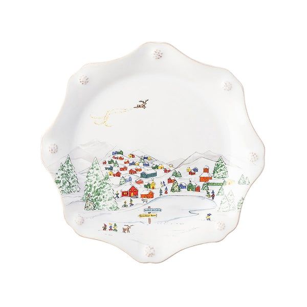 Berry &amp; Thread North Pole Dessert/Salad Plate