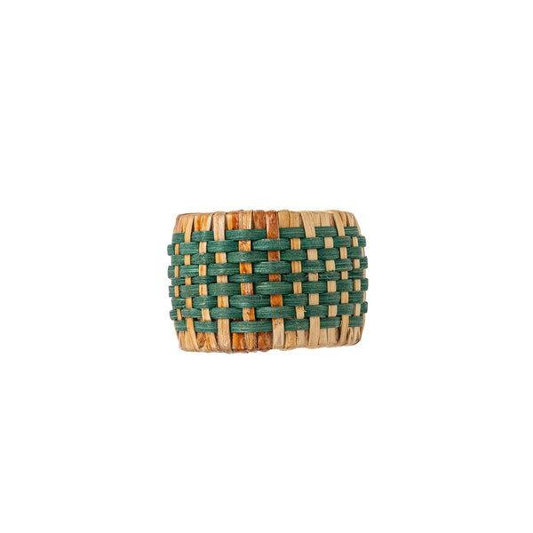 Woven Napkin Ring - Green