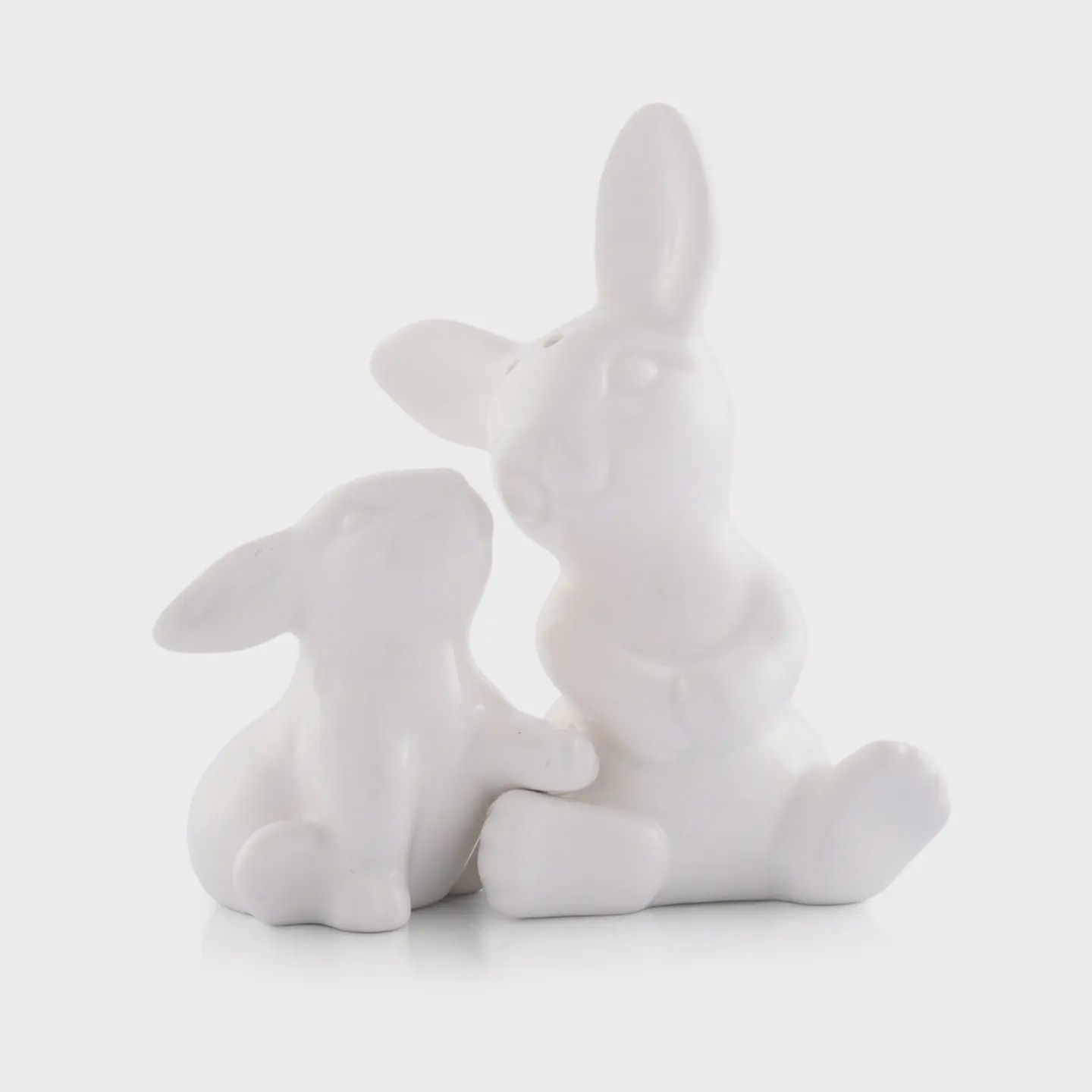 Porcelain Mother and Son Bunny Salt &amp; Pepper Shaker