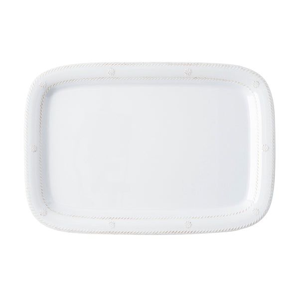 Berry &amp; Thread Melamine 16" Tray - Whitewash