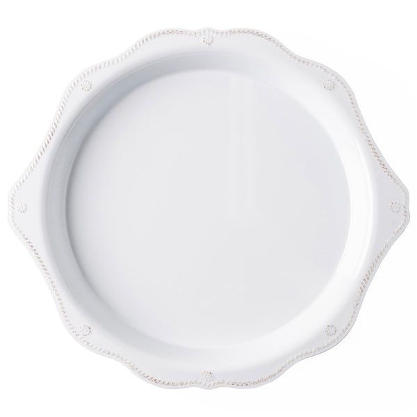 Berry &amp; Thread Melamine 17" Round Platter - Whitewash