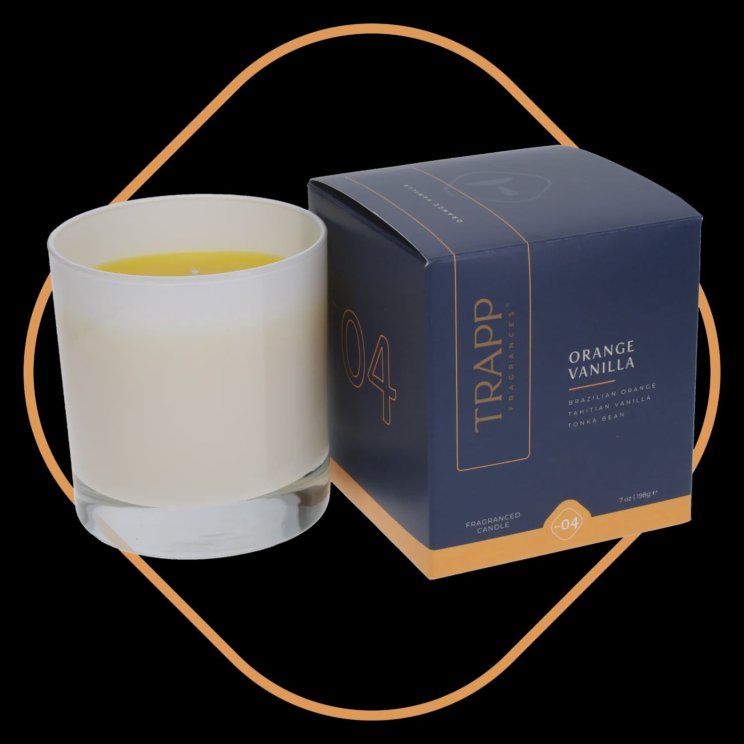 TRAPP 7oz Fragranced Boxed Candles, Fragrance: Orange Vanilla No.04