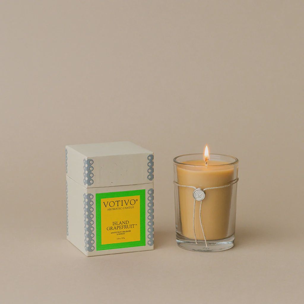 Votivo 6.8oz Aromatic Candles, Fragrance: Island Grapefruit