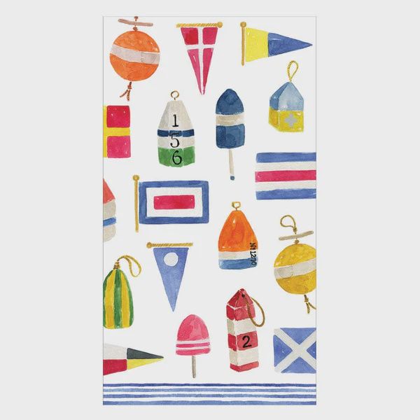 Caspari Guest Towels, Style: Nantucket