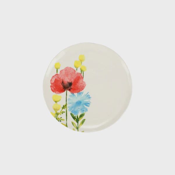 Fiori Di Campo Salad Plate, Flower: Poppy