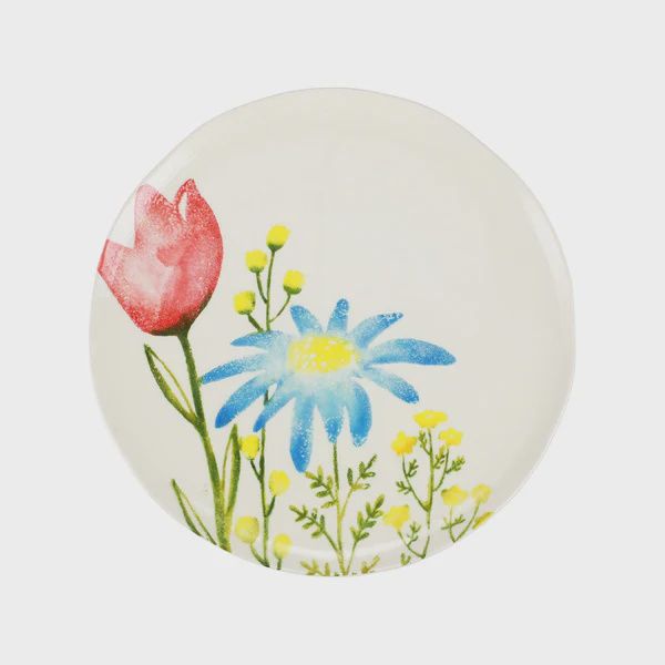 Fiori Di Campo Dinner Plates, Flower: Rose