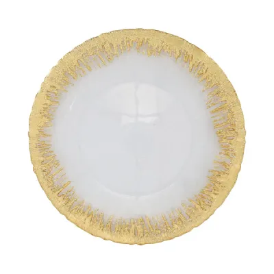 Rufalo Gold Brushstroke Service Plate/Charger