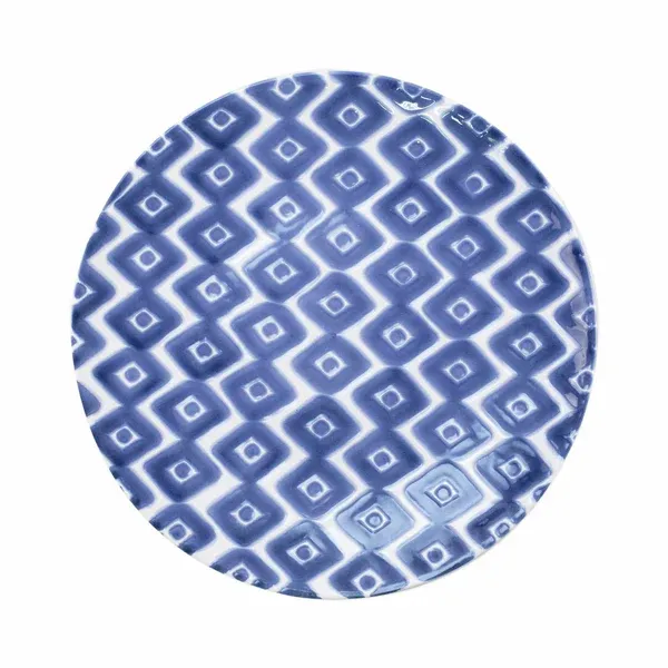Santorini Salad Plate, Style: Diamond