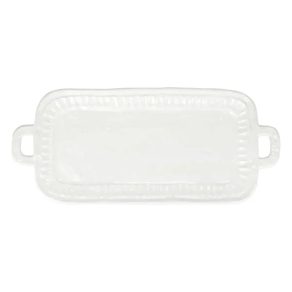Pietra Serena Handled Rectangular Platter