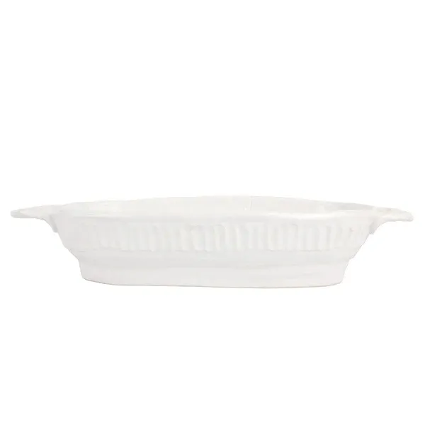 Pietra Serena Handled Oval Bowl