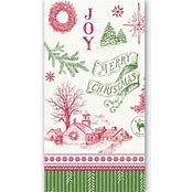 Michel Design Works Hostess Napkins, Style: It's Christmastime