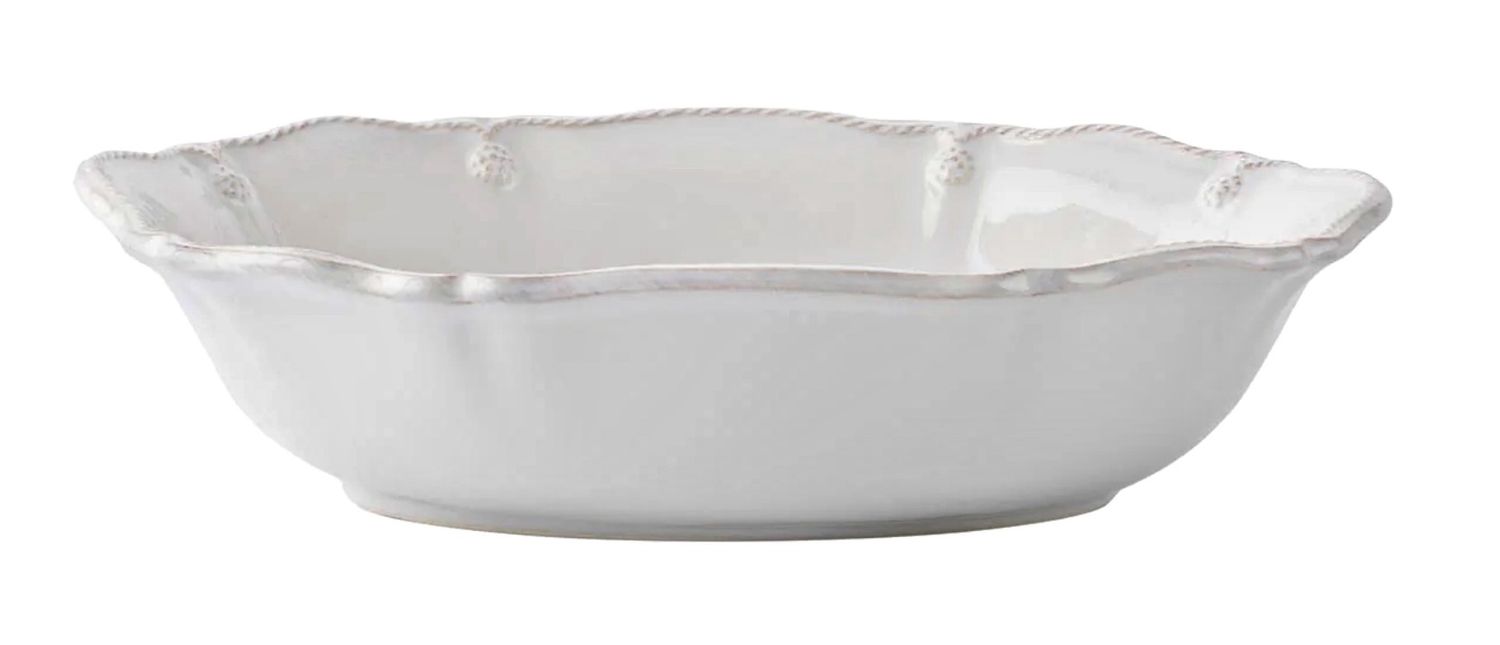 Berry &amp; Thread 12” Oval Serving Bowl - Whitewash