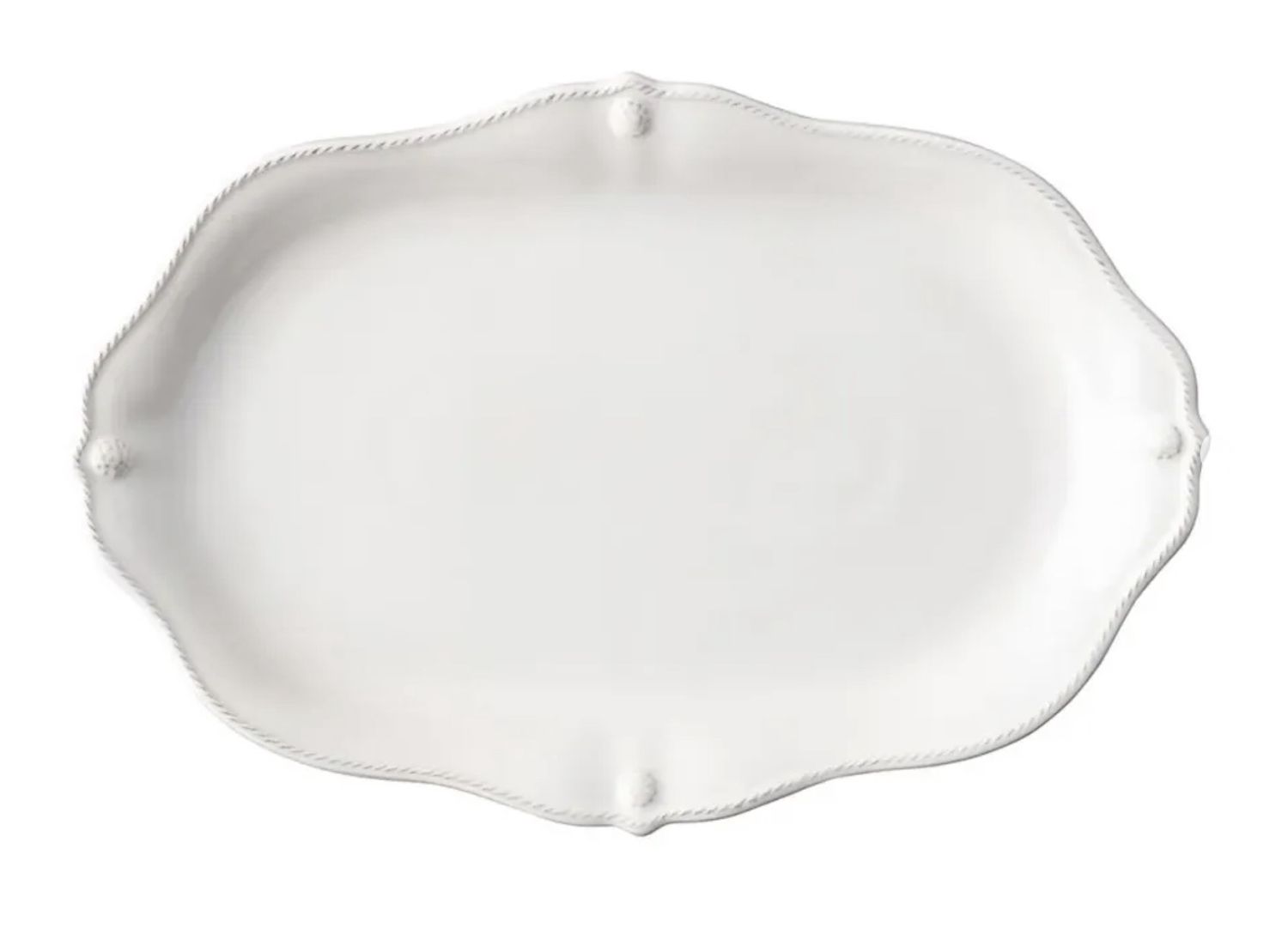 Berry &amp; Thread 16” Platter - Whitewash