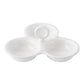 Berry &amp; Thread Triple Bowl Server - Whitewash