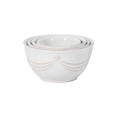 Berry &amp; Thread Nesting Prep Bowl Set/4pc - Whitewash