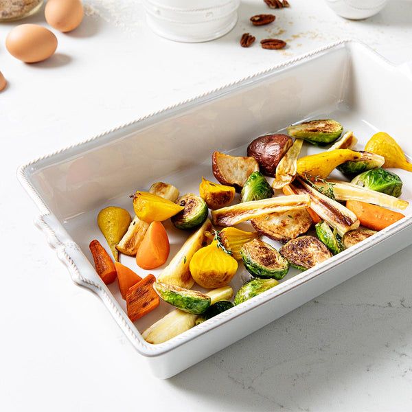 Berry &amp; Thread 13” Rectangular Baker - Whitewash