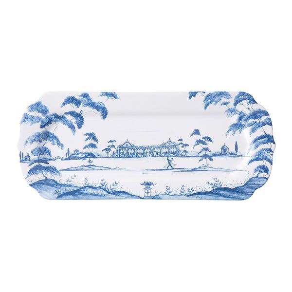 Country Estate 15” Hostess Tray - Delft Blue
