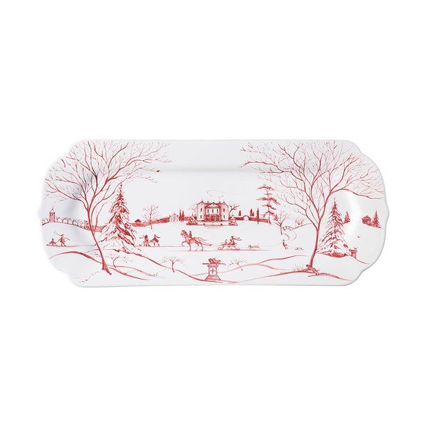 Country Estate Winter Frolic 15” Hostess Tray