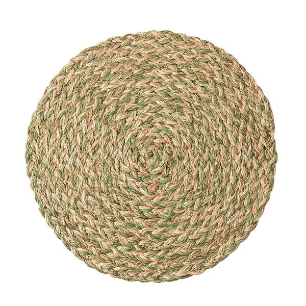 Woven Straw Placemat, Colour: Sage