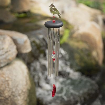 Crystal Cardinal Chime