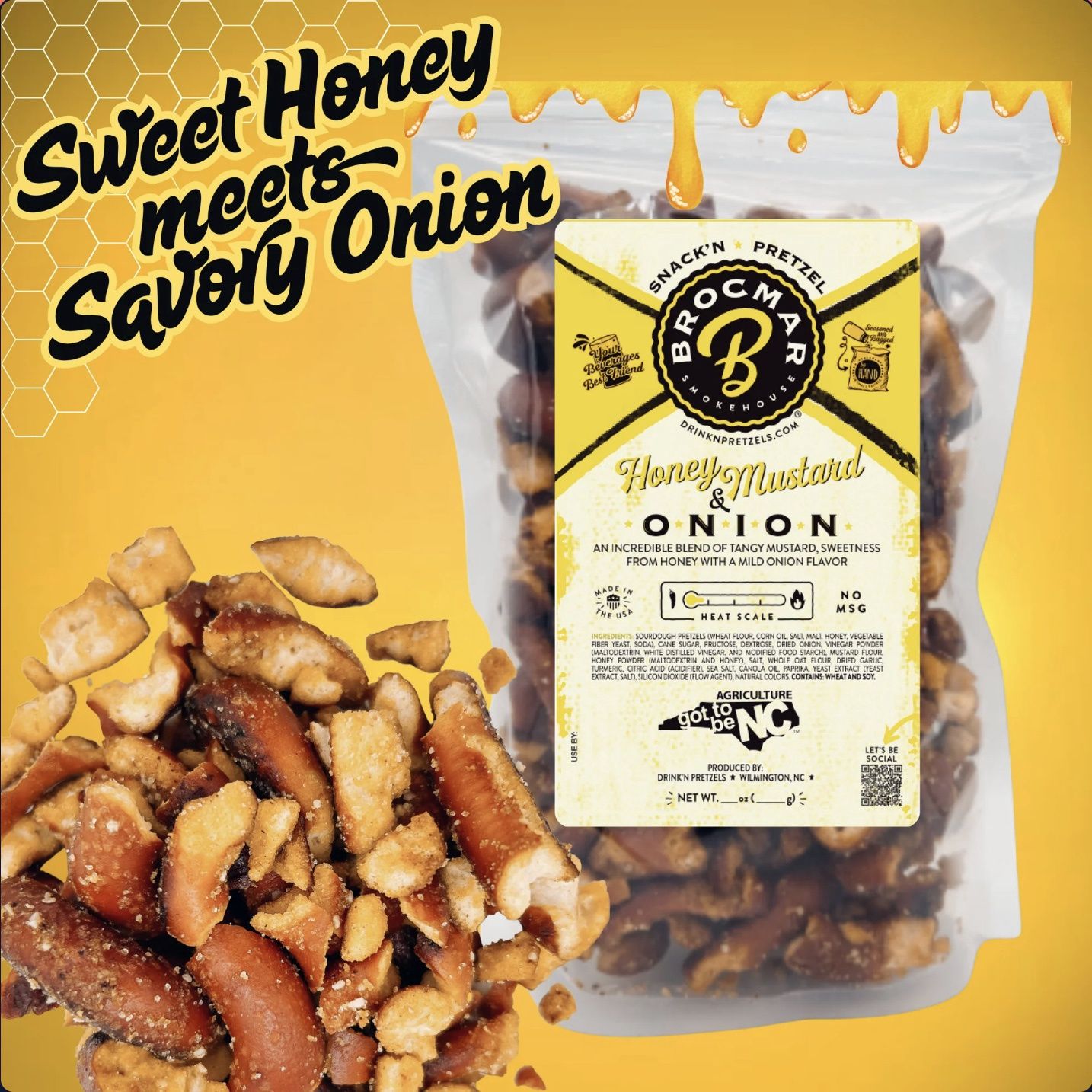 Honey Mustard and Onion 4 oz bag