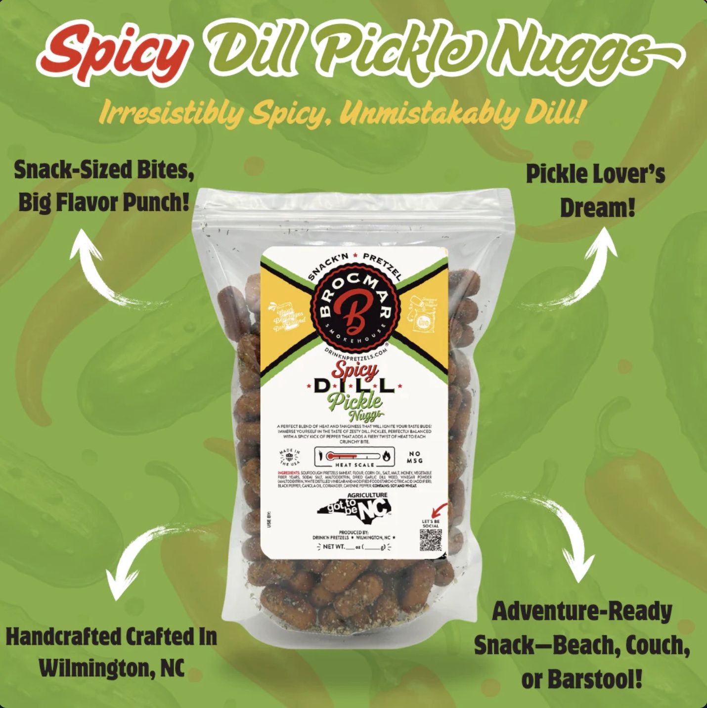 Spicy Dill Pickle Nuggs 4 oz bag