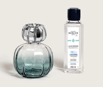 Corali Green Fragrance Lamp Gift Set with Ocean Breeze