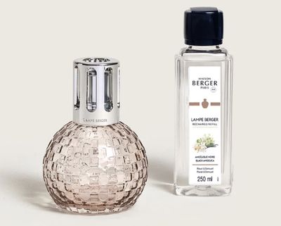 Disco Pink Fragrance Lamp Gift Set with Black Angelica