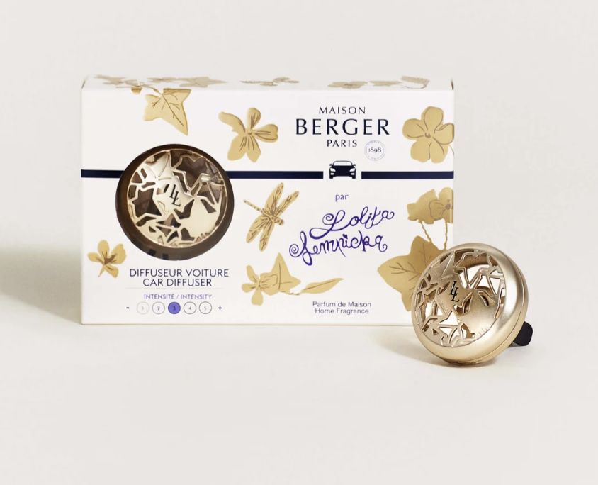 Lolita Lempicka Matte Gold Car Diffuser Kit