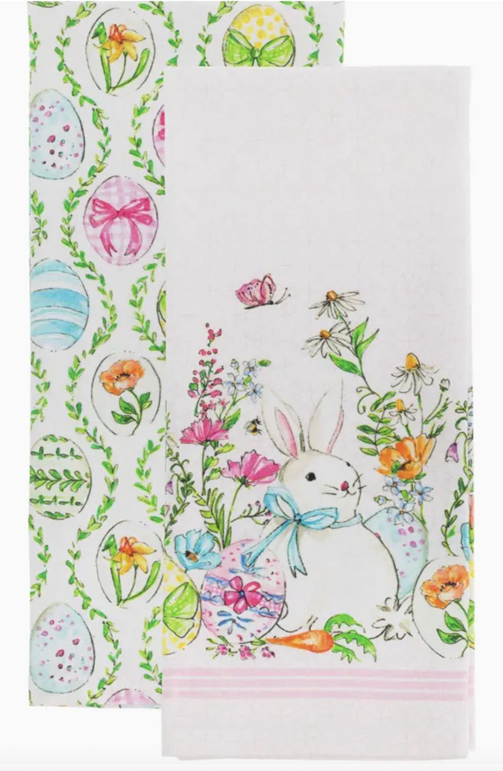 Pair of Easter Bunny Cotton Tea Towels