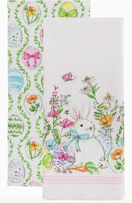 Pair of Easter Bunny Cotton Tea Towels