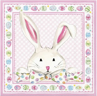 Easter Bunny Floral Cocktail Napkins