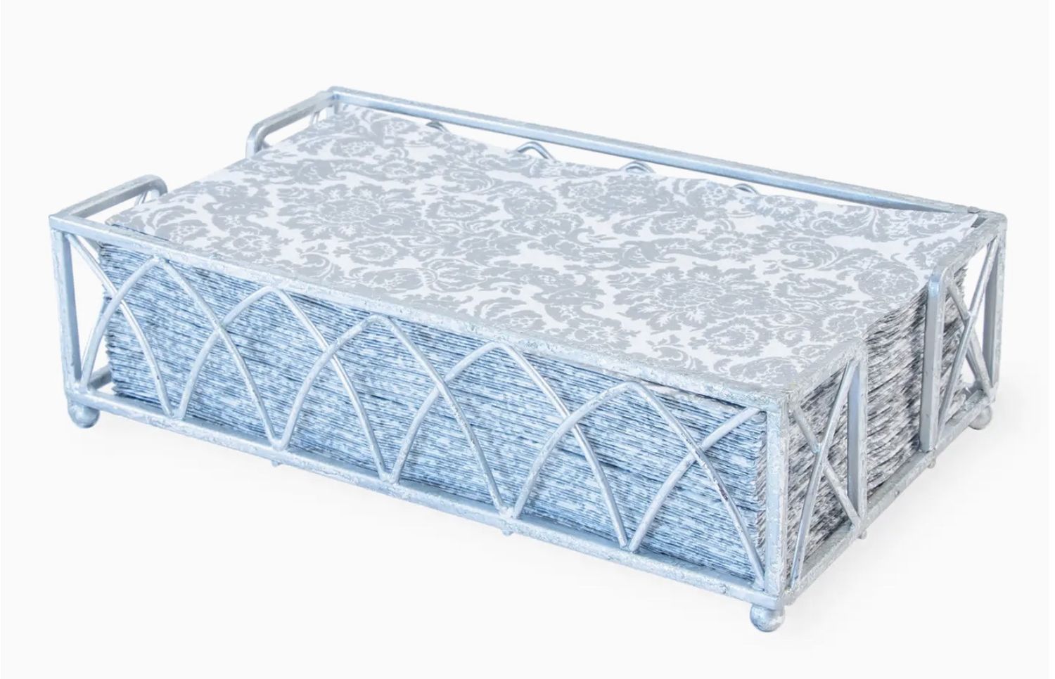 Metal Arch Guest Towel Holder in Silver Metal Arch Guest Towel Holder in Silver