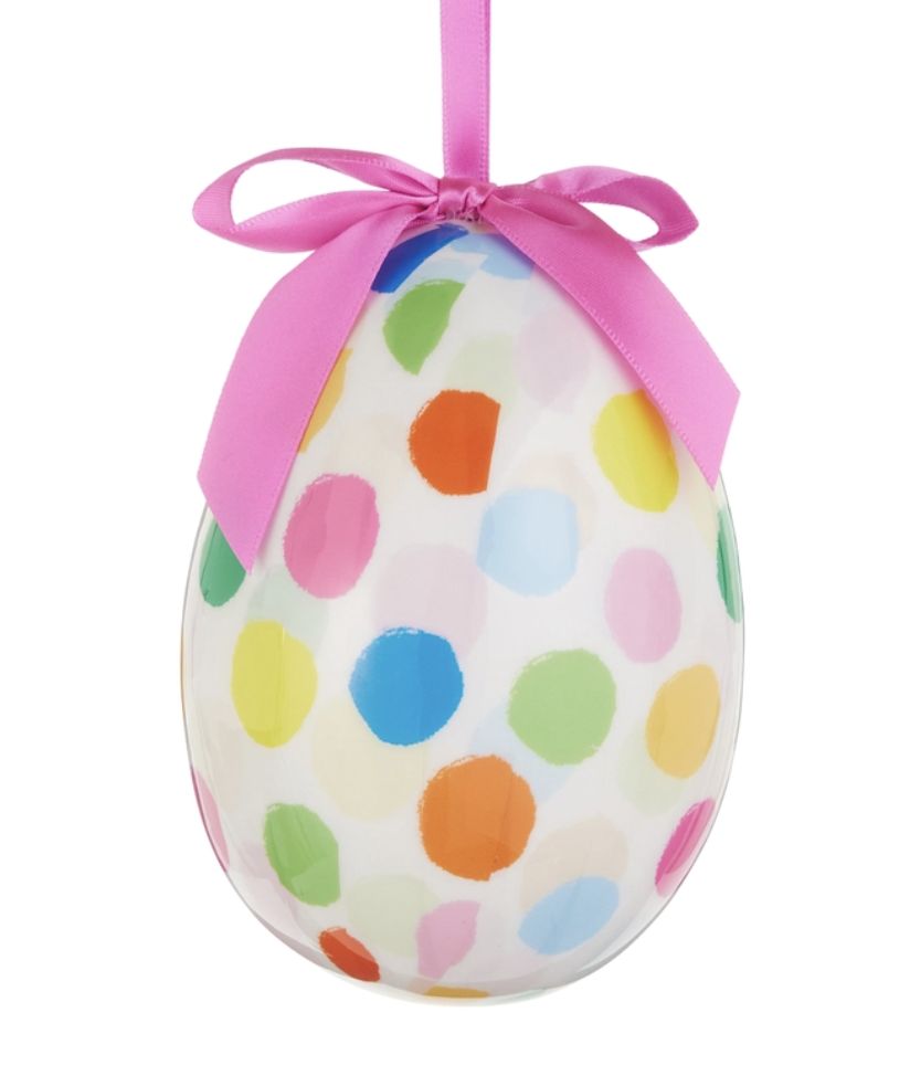 Polka Dot Egg Ornament