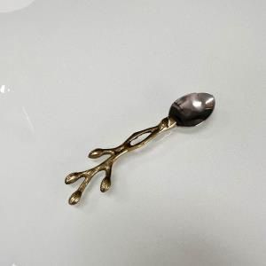 Gold Twig Appetizer Spoon
