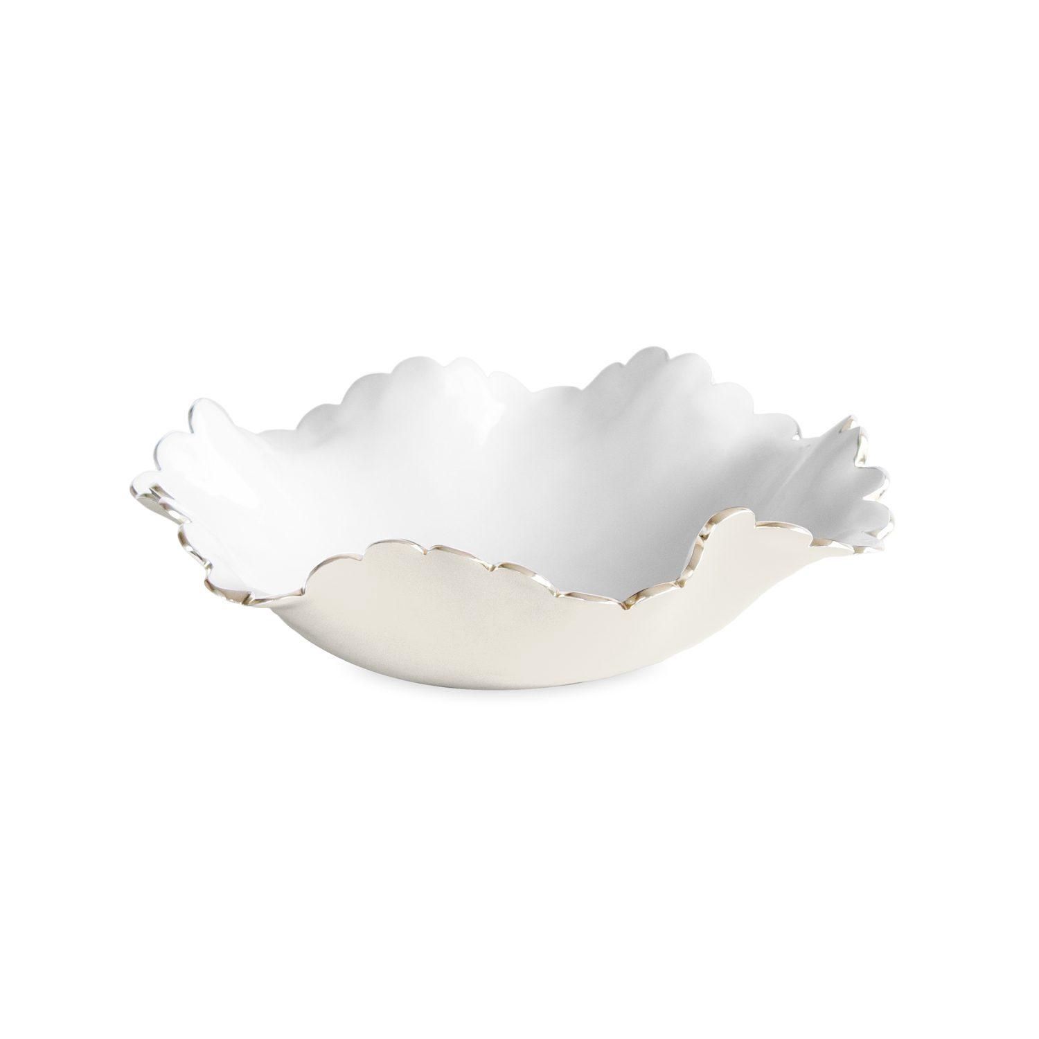 ENCANTO Collete Medium Bowl, Colour: cream and white