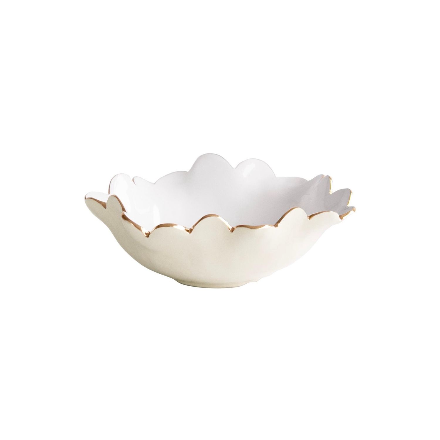 ENCANTO Collete Mini Round Bowl, Colour: cream and white