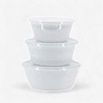 Nesting Storage Bowls- White